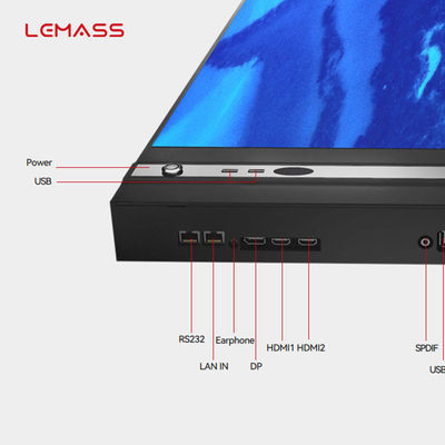 Kablosuz Paylaşımlı Konferans Odası 1.26mm Piksel Aralığı için 110 inç LED Ekran