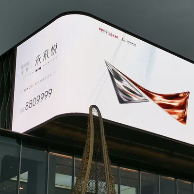 Ticari Dış Mekan Sabit LED Ekran P10 Su Geçirmez IP65 Esnek Ekleme Yapısı