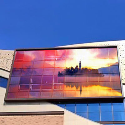 P10.4 Ticari Şeffaf Reklam Ekranı, Plaza ODM İçin Şeffaf LED Panel