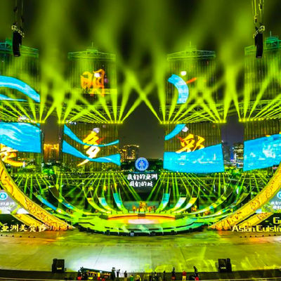 P31.25 DIP RGB Dış Mekan LED Ekran Kabini 32x32 Çözünürlüklü Toz Geçirmez